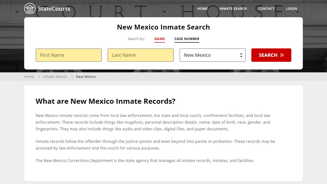 New Mexico Inmate Search, Prison and Jail Information - State Courts